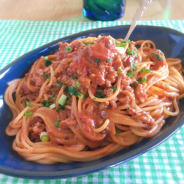 豆腐ようの濃厚ミートソースパスタ❣️